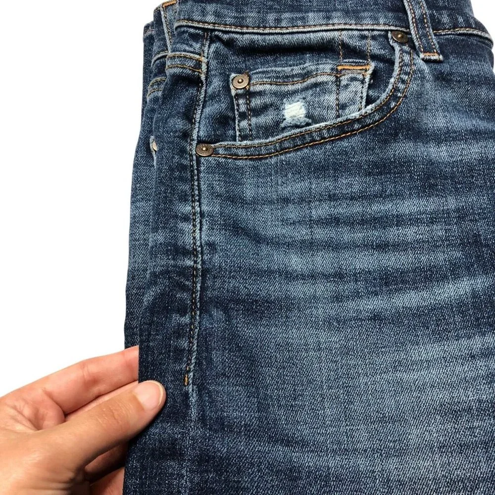 7 for all mankind Womens Paxtyn Skinny Jeans Size 29 Distressed - Picture 16 of 16